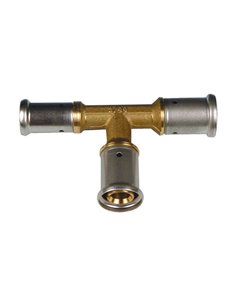 Henco laiton à sertir té réduit 90° FFF 20 x 16 x 16 mm - 11P-201616