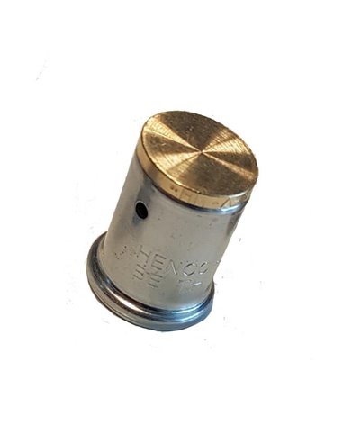 Henco P-serie messing pers kap F 26 mm - P-PIPESTOP26