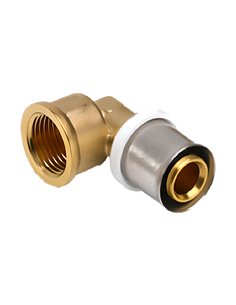 RIIFO Multi coude à sertir en laiton 90° FF 16 x 1/2" F - 1100046438