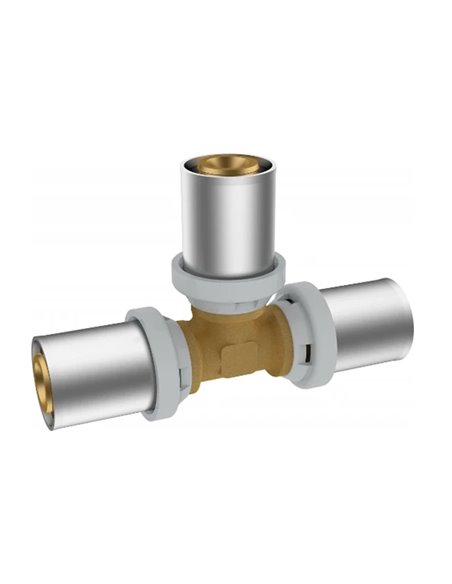 RIIFO Multi raccord à sertir Té en laiton FFF 63 x 63 x 63 mm - 1100045905