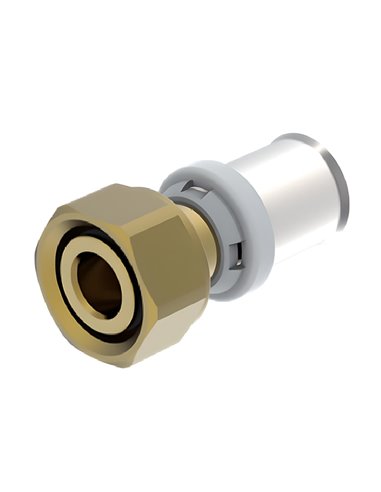 RIIFO Multi raccord à sertir prisonnier droit en laiton FF 20 x M24 F - 1100059168