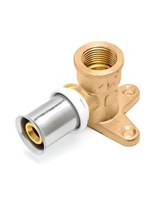 RIIFO Multi culasse à sertir en laiton 90° FF 16 x 1/2" F - 38 mm (modèle court) - 1100046442