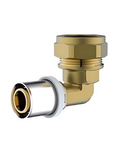 RIIFO Multi coude à sertir en laiton manchon de transition à cuivre à compression FM 16 x 15Cu - 1100056318