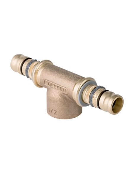 Geberit Mepla verloop T-stuk met binnendraad MFM 32 x 3/4 F x 32 mm - 614.362.00.5