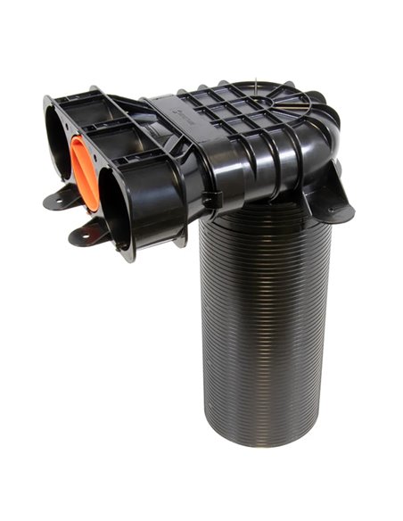 Begetube Begeconnect+ connexion pour bouche de ventilation DN 125 - 3 x 63 - model longue - 010181363