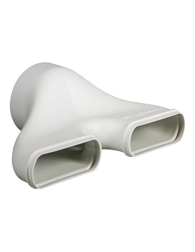 Renson Easyflex réduction linéaire double 2 x 140 x 60 mm - Ø 125 mm - 28413