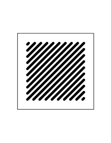 Renson System C+ Evo designrooster 125 mm - 170 x 170 mm - Diagonal - 9296