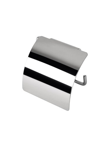 Geesa Hotel porte-rouleau inox avec couvercle - 91145