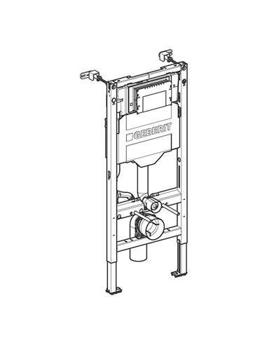 Geberit elément Systemfix pour WC suspendu, 112 cm, avec réservoir de chasse à encastrer Sigma 12 cm - 111.305.00.6