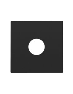 Niko Afwerkingsset voor enkelvoudige coaxaansluiting voor tv, black coated - 161-69102