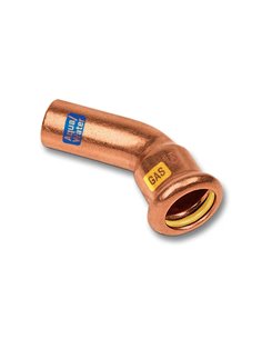 Sanha Aquagas 22mm MF bocht 45° M, V & SA Press compatibel - 11404022