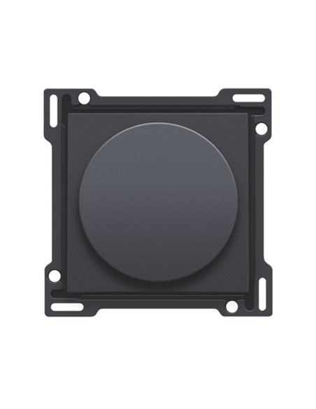 Niko Set de finition pour variateur à bouton rotatif ou régulateur de vitesse, bouton rotatif, anthracite coated - 122-31000