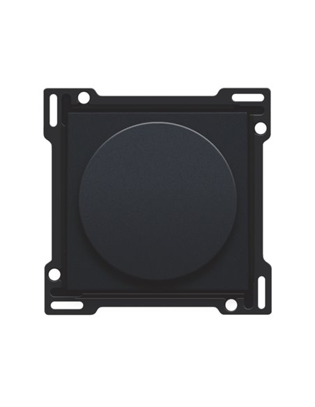 Niko Set de finition pour variateur à bouton rotatif ou régulateur de vitesse, incl. bouton rotatif, black coated - 161-31000