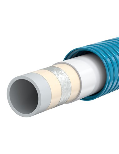 Comap Multiskin4 meerlagenbuis met mantel 26 x 3,0 mm (rollengte 50m) - blauw - B121005001