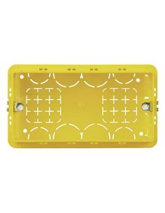 Bticino boîte à encastrer pour 4 modules - rectangulaire - jaune - 504E