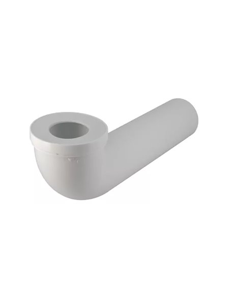 Nicoll coude de raccordement wc 90° FM 107 x 100 mm - modèle long 400 mm - CTW3340
