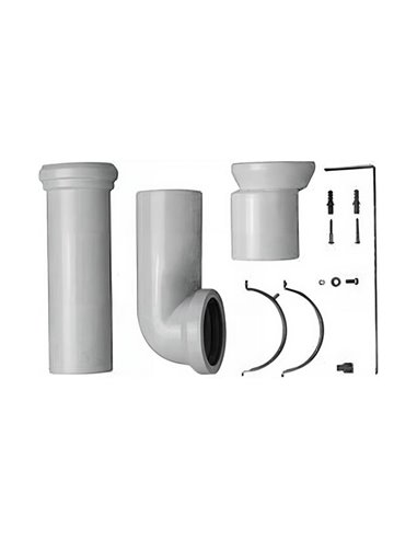 Duravit Acces Vario toiletaansluitstuk 70-225 mm - 14220000