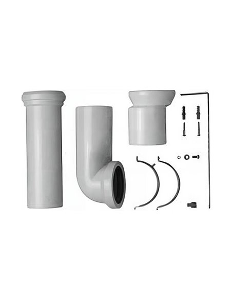 Duravit Acces Vario toiletaansluitstuk 70-225 mm - 14220000