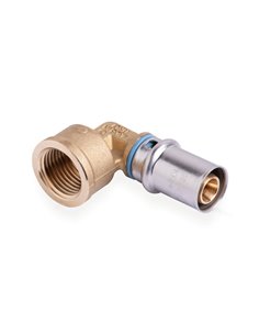 Systempex 26-4/4F coude de transition 90° tube VPE-Alu raccord à sertir