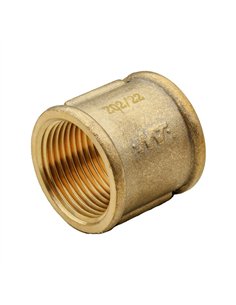 MT draad rechte koppeling 1/2"FF messing - 87270015