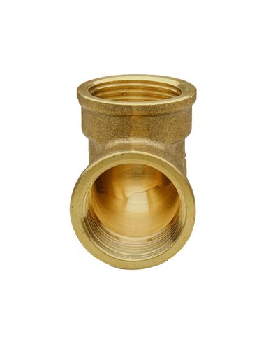 MT draad knie 90° 3/8"FF messing - 87090010