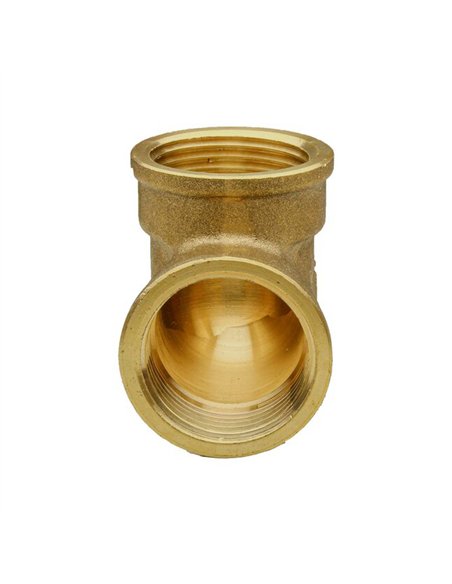 MT draad knie 90° 3/8"FF messing - 87090010