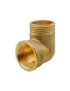 MT draad knie 90° 2"MF messing - 87092050