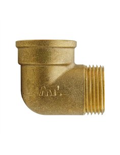 MT draad knie 90° 3/8"MF messing - 87092010 2