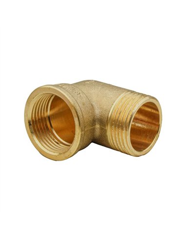 MT draad knie 90° 2"MF messing - 87092050