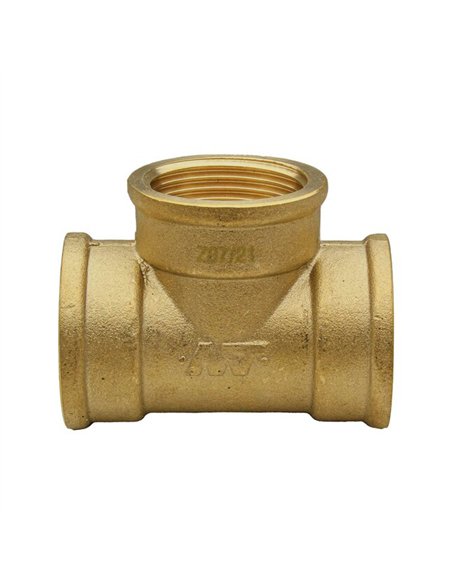 MT T-stuk 3/4"FFF messing - 87130020