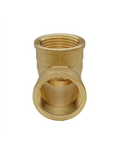 MT T-stuk 1/2"FFF messing - 87130015