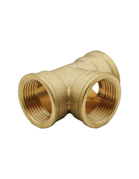 MT T-stuk 1/2"FFF messing - 87130015