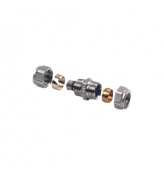 Henco doorverbinder rechte schroefkoppeling-koperbuis 26x22mm