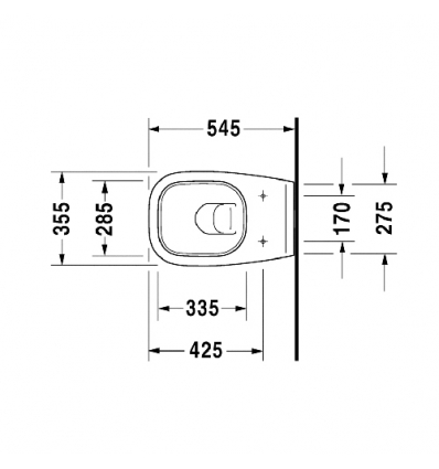 Duravit D-code diepspoel wit