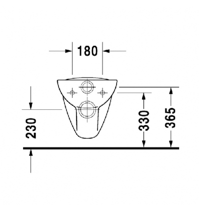 Duravit D-code diepspoel wit
