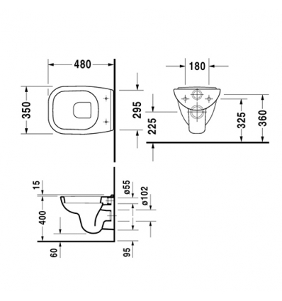Duravit D-code compact wit