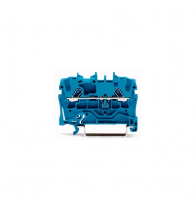 Wago 2-draads rijgklem voor Ex e-toepassingen geschikt, blauw