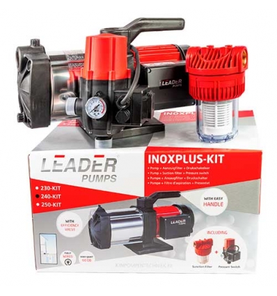 Leader inoxplus 240 + Kin control + filter regenwaterpomp kit
