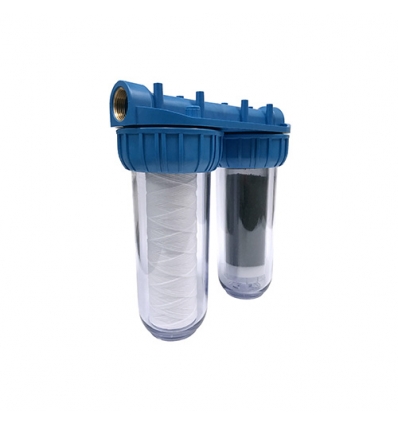 Honeywell FF40 Filtre 3/4'' Duplex avec filtre fin et filtre au charbonactif