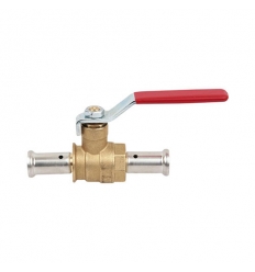 Henco 26X26mm Vanne à bille en laiton avec 2 raccords à sertir - BAP-H2626