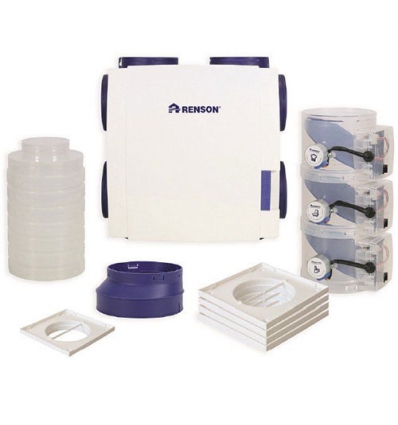 RENSON SYSTEEM C+® EVO III healthbox® 3.0 kit met 3 regelmodules, 5 roosterbasissen 66060102