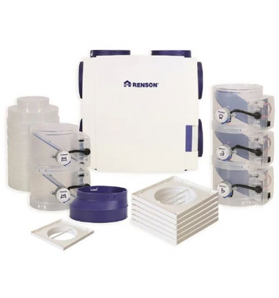 RENSON SYSTEEM C+® EVO III healthbox® 3.0 smartzone kit avec 7 grilles de base 66060103