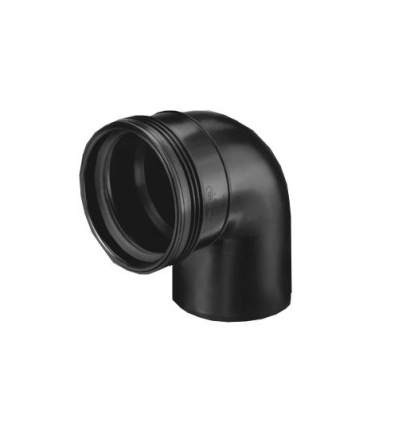 Wavin Wafix PP 50 x 50 mm MF bocht 88,5° zwart