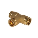 Huot T-stuk PE 1/2"FFF messing BSR versterkt