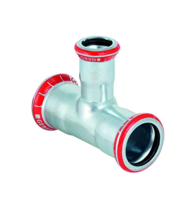 Geberit pièce T réduction 28 x 22 x 28 mm FFF Mapress acier - 21211