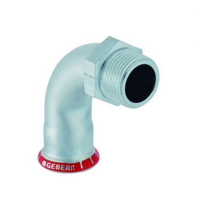 Geberit coude de transition 90° 15 x 1/2 FM Mapress acier - 20503