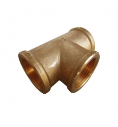 Té fileté 3/8"FFF laiton