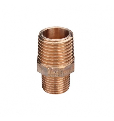 Viega verloopnippel 1"Mx1/2"M brons model 3247 - 320287
