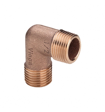 Viega bocht 90° 1"Mx1"M brons model 3091 - 317997