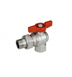 Giacomini R789 3/4"F x 3/4"M Rood Kogelkraan met volle doorlaat - R789X005